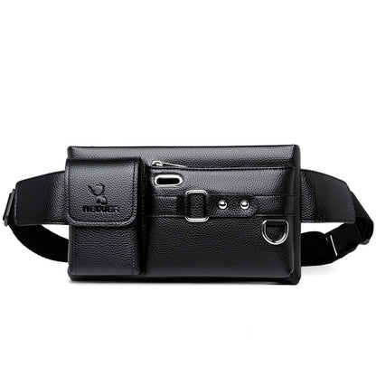 Men's bag fashion mobile phone bag sports waist bag multi-functional outdoor mobile phone bag pu boys crossbody bag cycling waist bag men