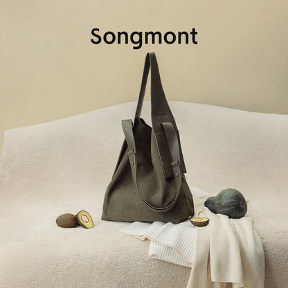 songmont mountain pine suede hanging ear tote bag lazy commuter shoulder crossbody bag bucket bag large bag