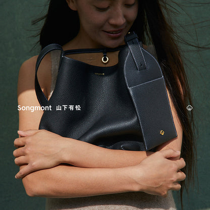 Songmont Yamashita Arimatsuzato Forget Series Pottery Bucket Bag Autumn and Winter New Large Capacity Shoulder Crossbody Bucket Bag