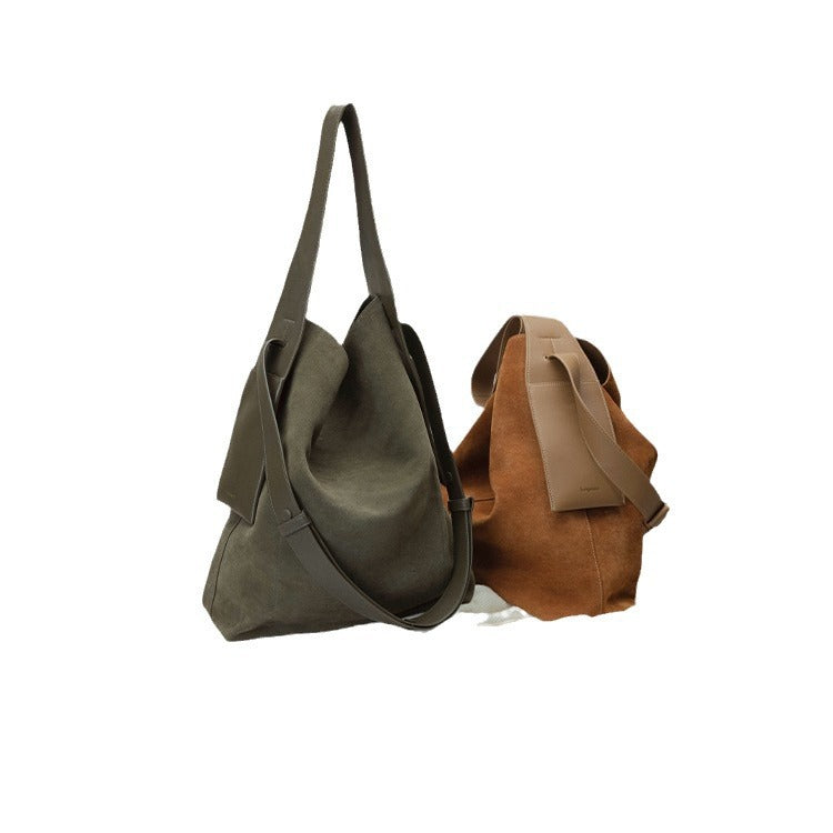 songmont mountain pine suede hanging ear tote bag lazy commuter shoulder crossbody bag bucket bag large bag