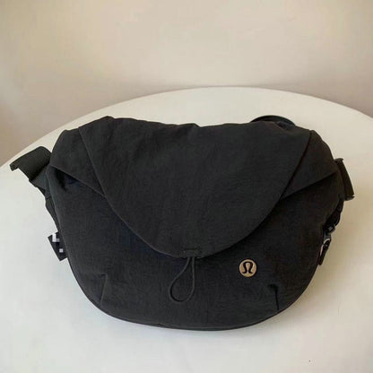Magnetic bag sports crossbody bag for women fitness cycling waist bag nylon dumpling shoulder bag for men
