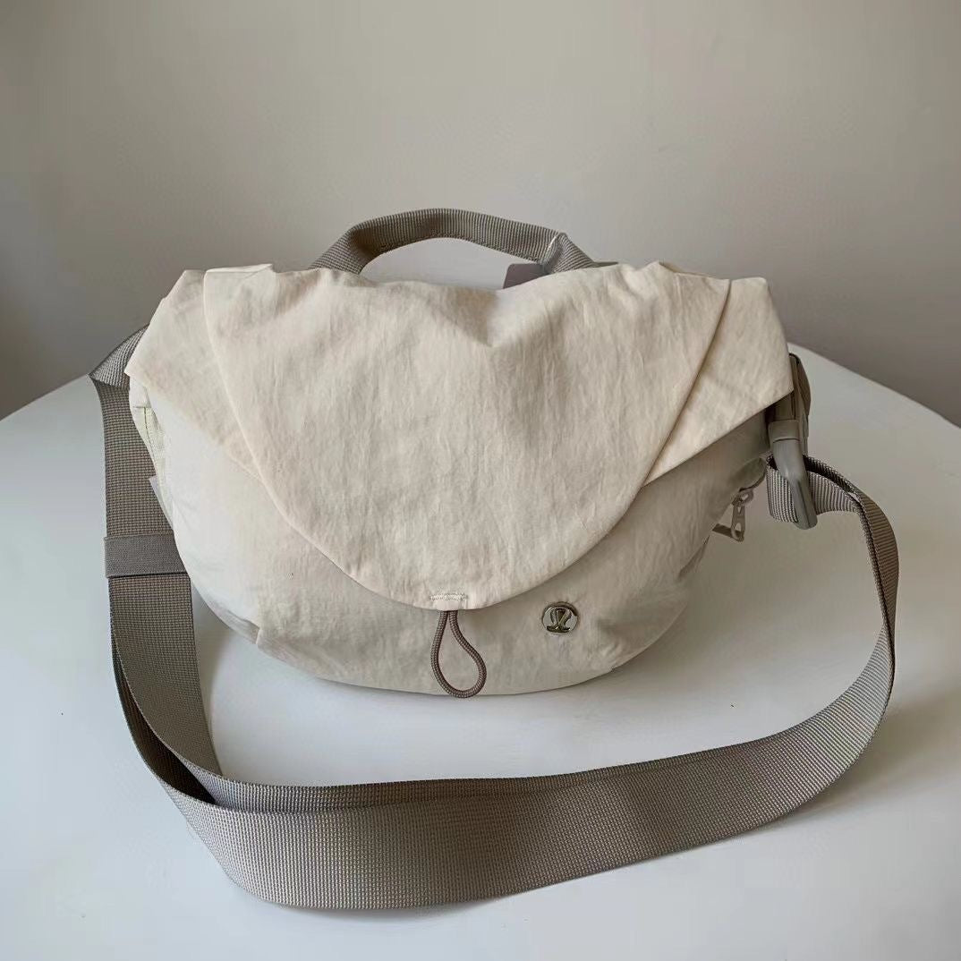 Magnetic bag sports crossbody bag for women fitness cycling waist bag nylon dumpling shoulder bag for men