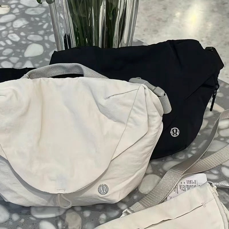 Magnetic bag sports crossbody bag for women fitness cycling waist bag nylon dumpling shoulder bag for men